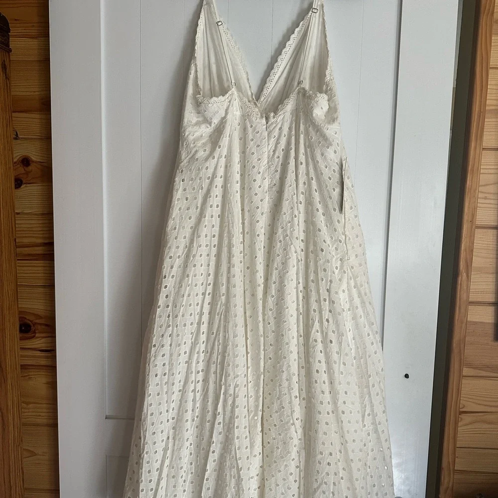 Anthropologie eyelet maxi dress ivory. Brand new with tags, size 1X. - Picture 6 of 6